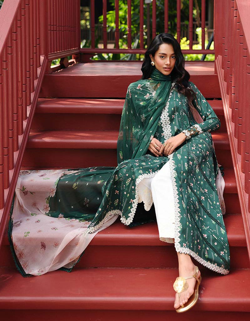 Qalamkar QPrints Spring/Summer Lawn – AX-09 (B) GREER
