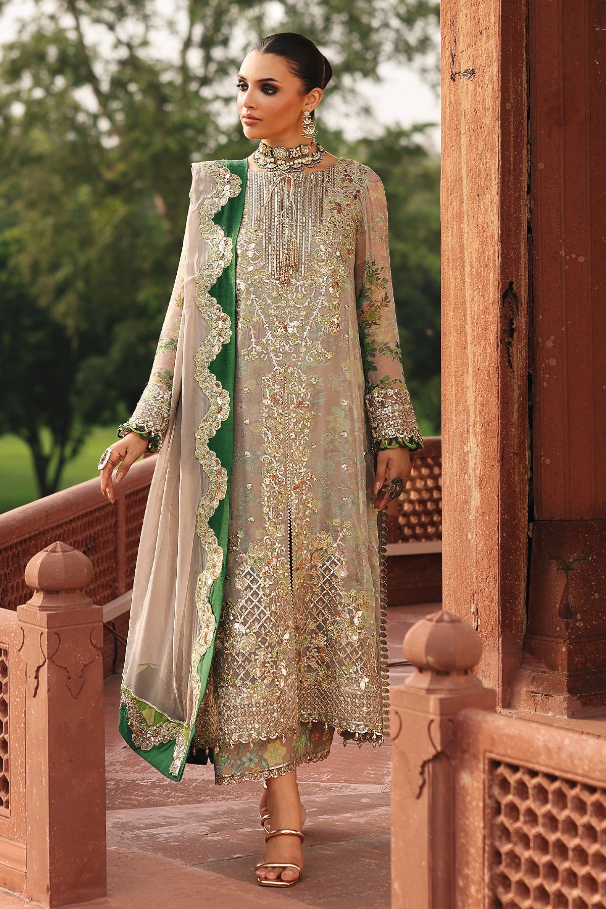 Charizma Vasal Grey Embroidered Chiffon Pakistani Suit | Luxury Formal Wear YourLibaas Charizma Vasal Grey Embroidered Chiffon Pakistani Suit | Luxury Formal Wear YourLibaas