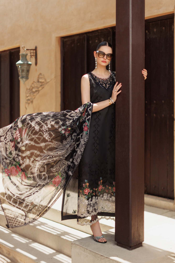 Noor by Saadia Asad Eid Handwork Laserkari Lawn – D6