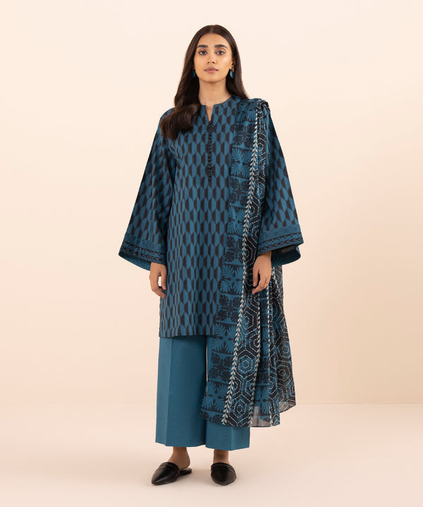 Sapphire 3PC Lawn Collection – U3P-DY24D1-17