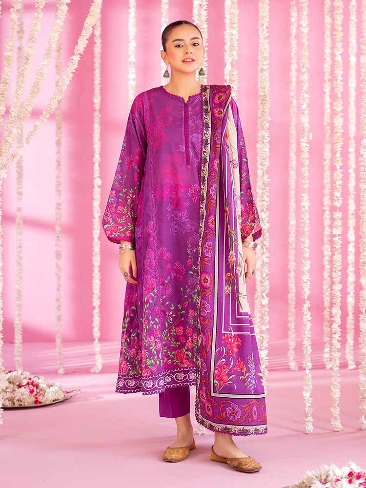 Binaas Gulab Rang Lawn  – D-2