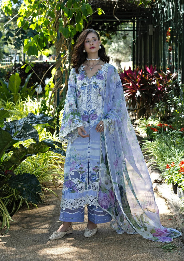 Elaf Signature Embroidered Lawn Prints – ESA-6A MOONLIT PETALS