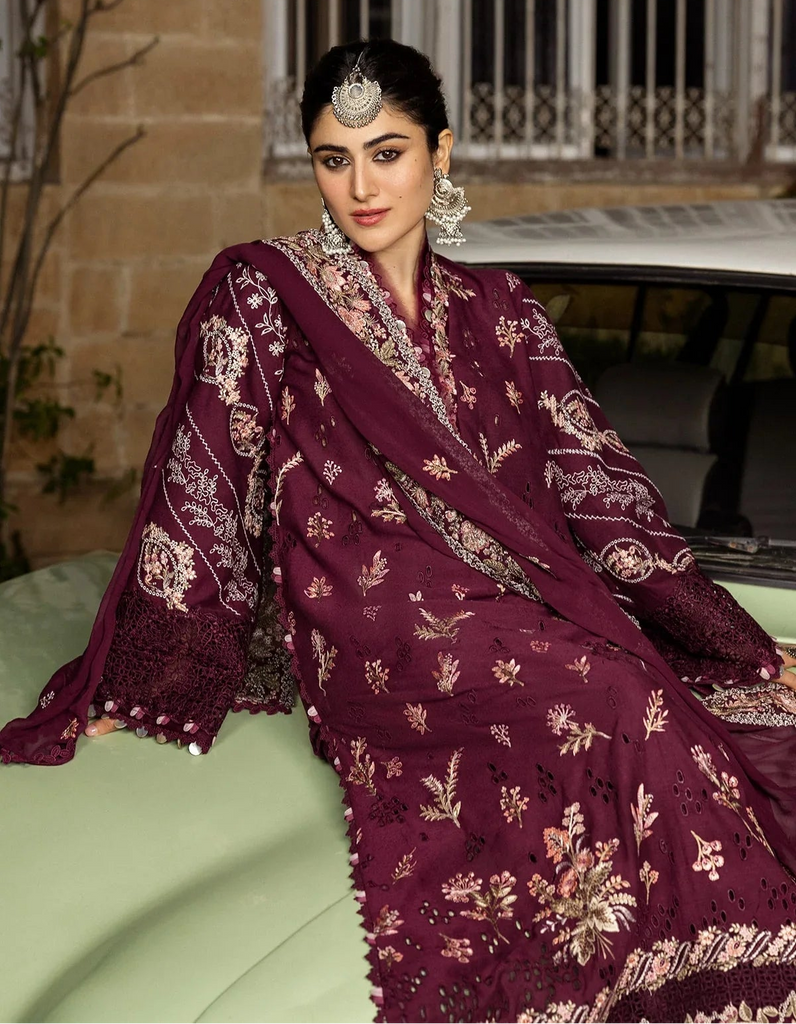 Kahf Karandi with Embroidered Chiffon – KKH-6A UMBALITE