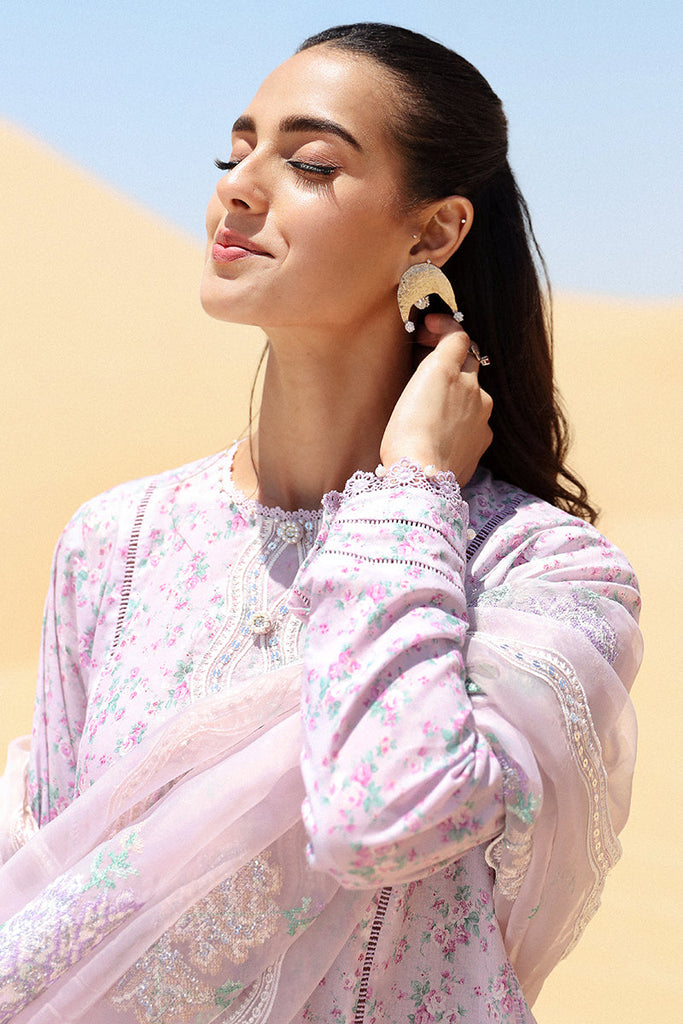 Cross Stitch Eid Lawn Edit – LAVENDER FOG-3 PIECE PRINTED LAWN SUIT