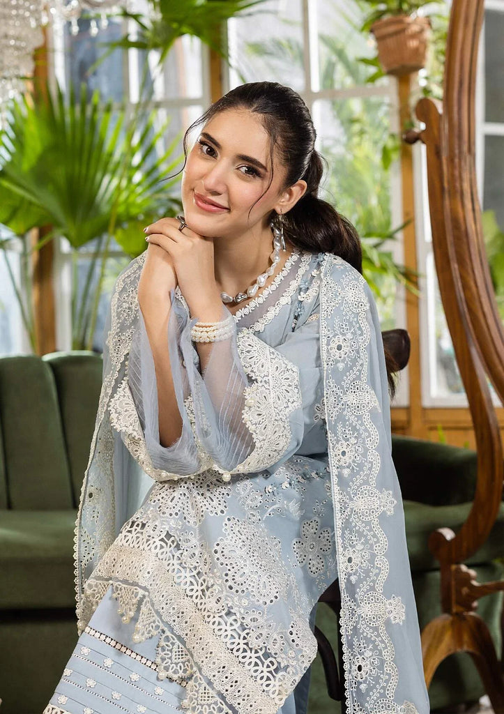 Elaf E.Craft Chikankari Lawn – EEC-3B SKY DREAM