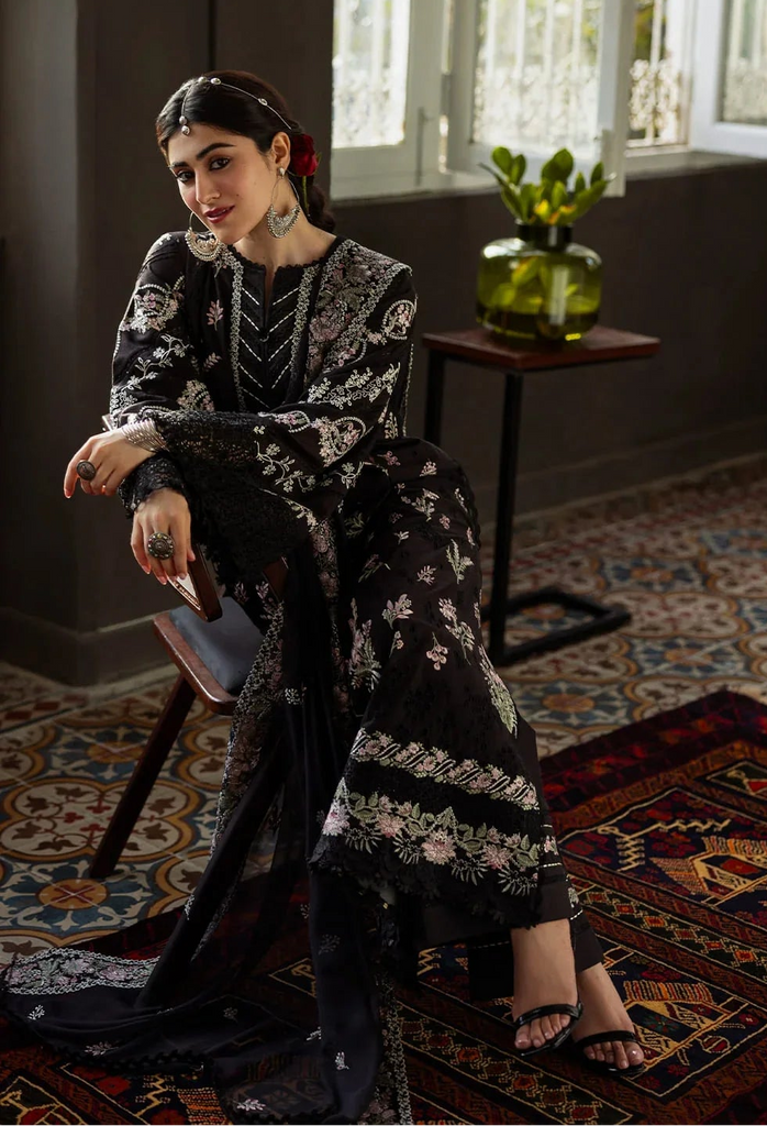 Kahf Karandi with Embroidered Chiffon – KKH-6B  LIARA