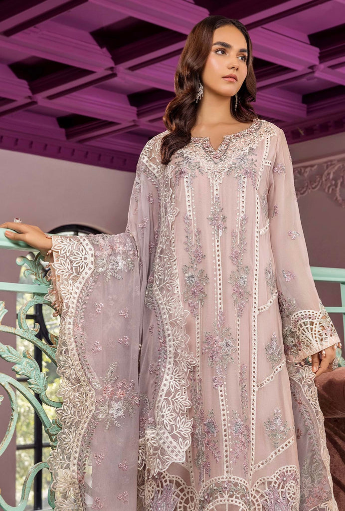 Ronak-e-Mehfil Embroidered Chiffon Semi-Stitched Formals – 11