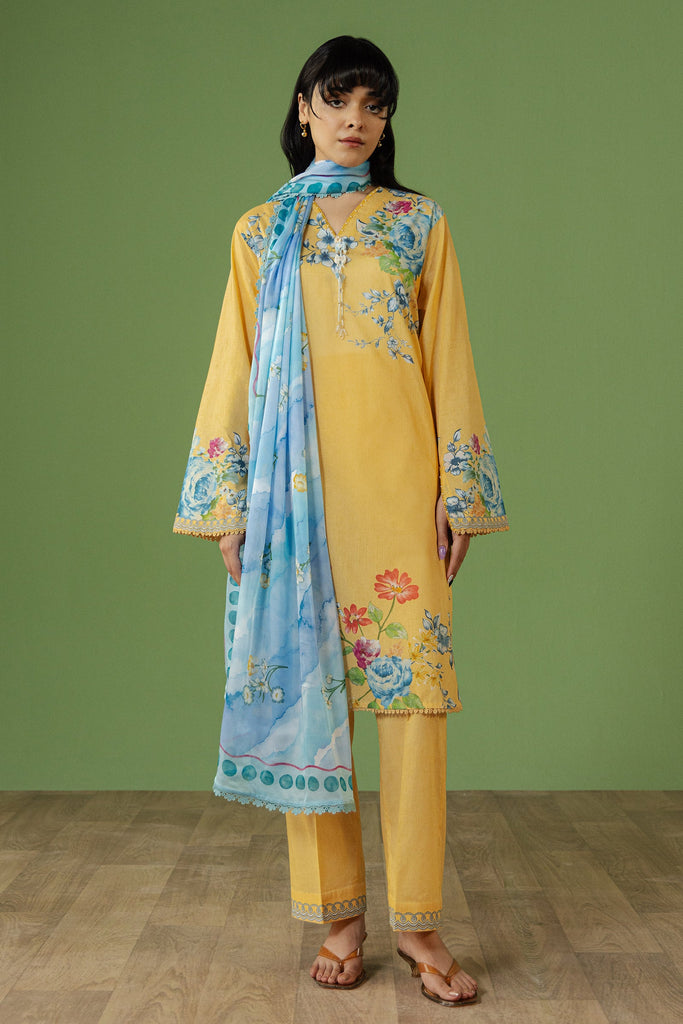 Zara Shahjahan Coco Prints Lawn Drop III – Celene-4B