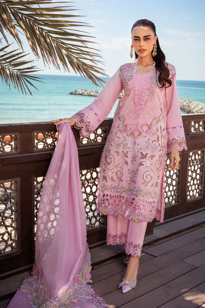 Rang Rasiya Natalia: Exquisite Pink Pakistani Lawn Suit for Spring
