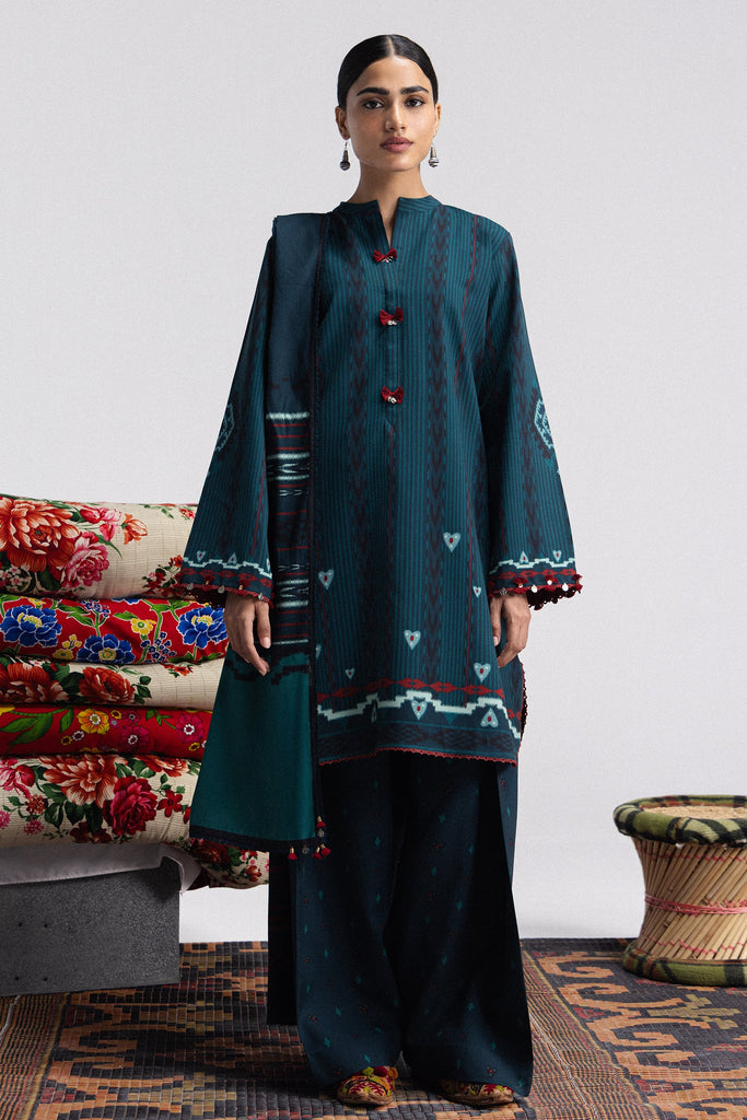 Zara Shahjahan Coco Prints Winter – Leela-10B
