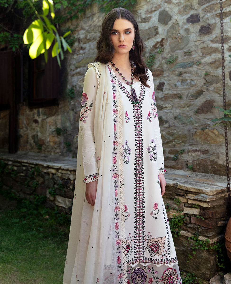 Aylin By Republic WomensWear Embroidered Lawn Suits Unstitched 3 Piece RW24A D5-A - Summer Collection