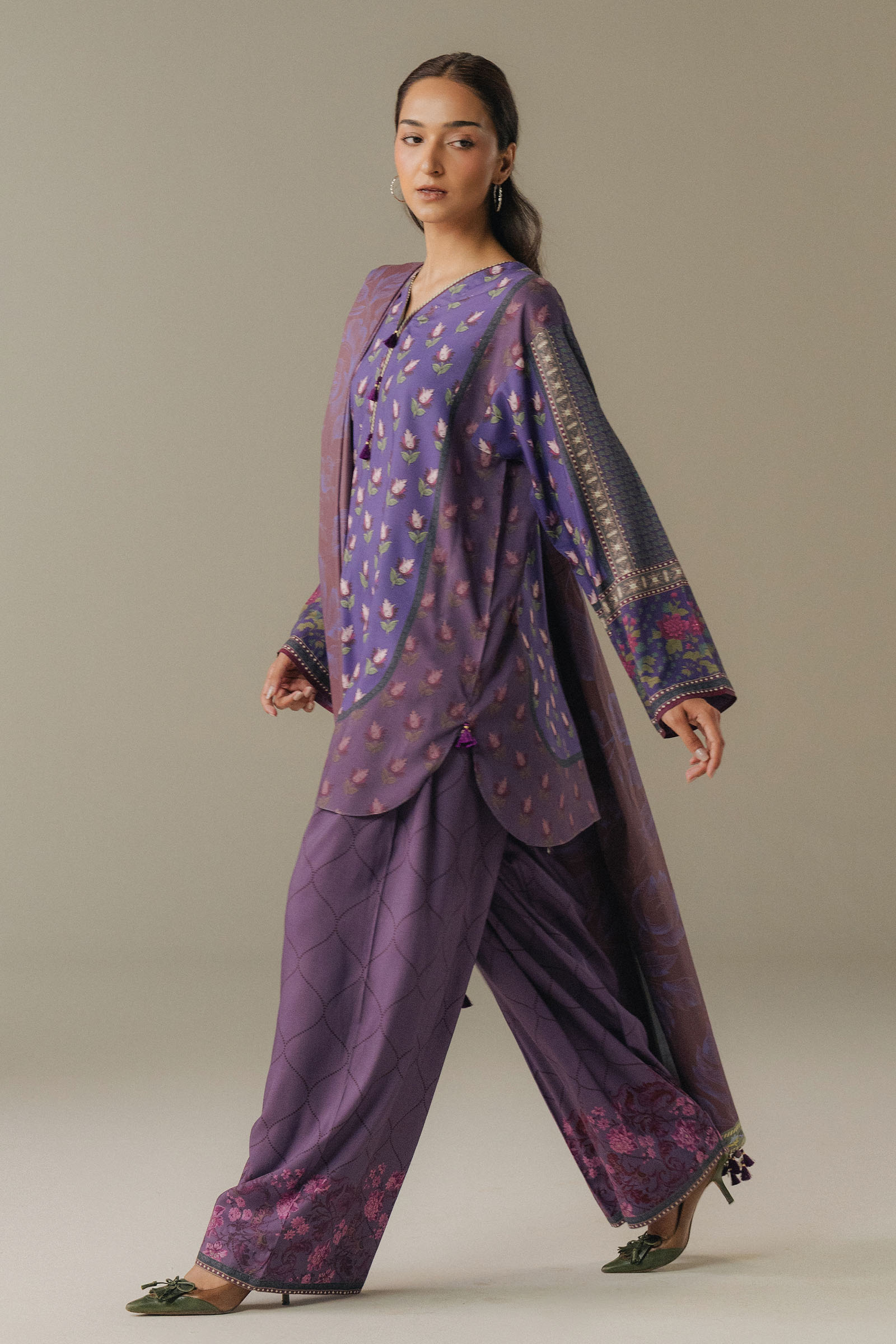 Purple Linen Pakistani Dress | Zara Shahjahan Winter Formal Wear YourLibaas Purple Linen Pakistani Dress | Zara Shahjahan Winter Formal Wear YourLibaas