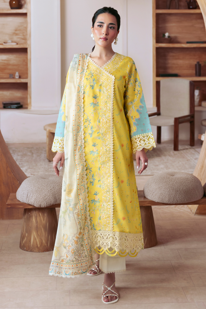 Aabyaan Print Luxe Lawn – AYLIN (AP-02)