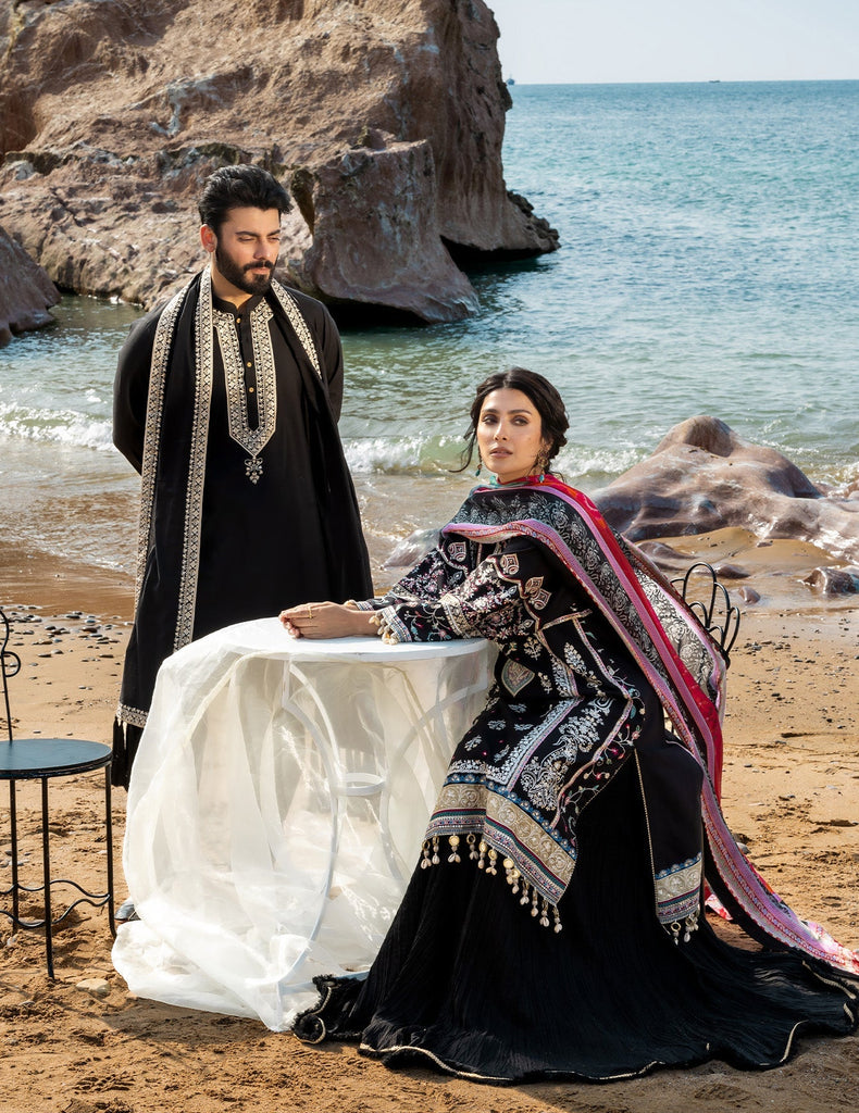 Sadaf Fawad Khan Festive Luxury Lawn – Kohl