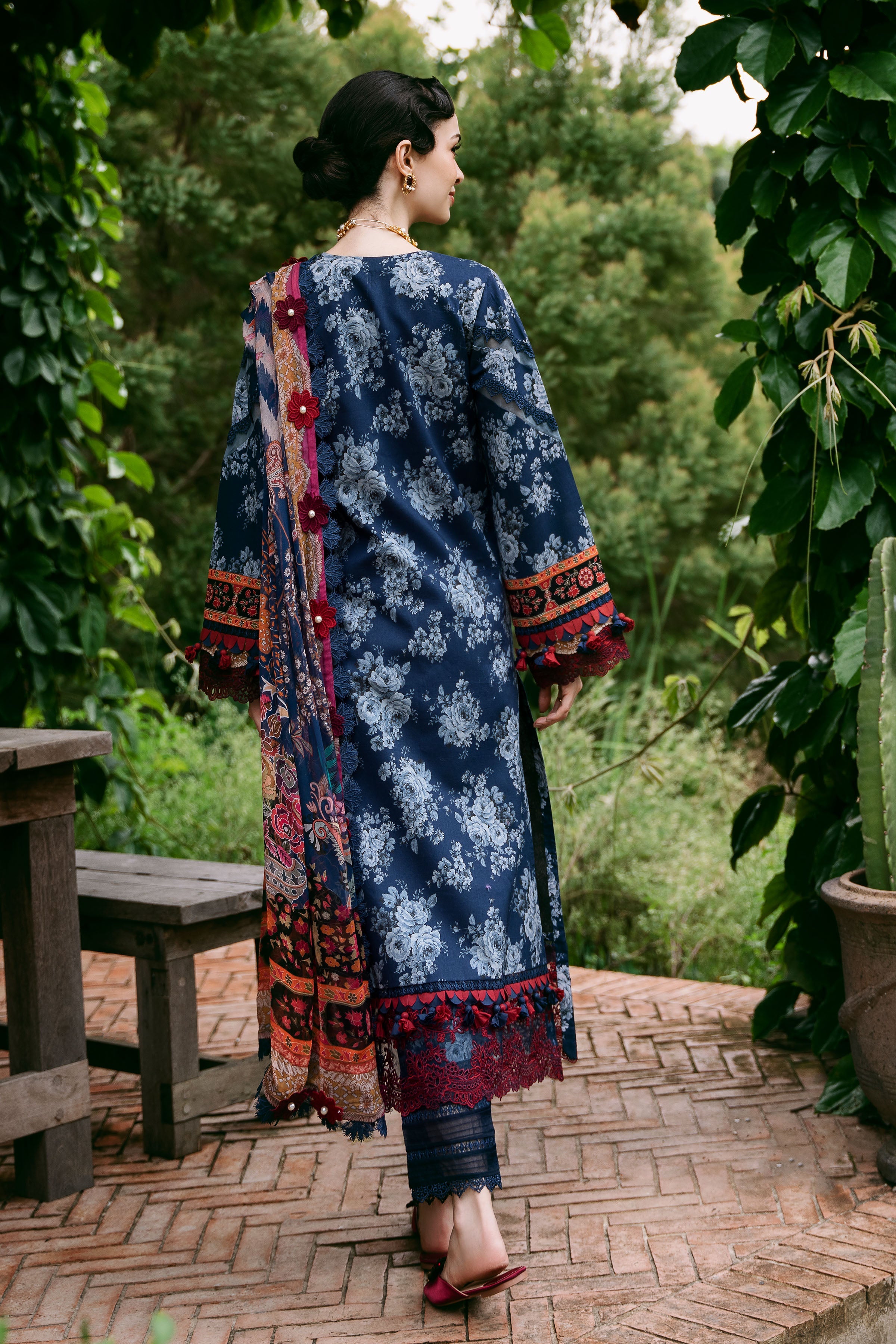 Jade Flora Cambric Fall Collection – 20604 – YourLibaas