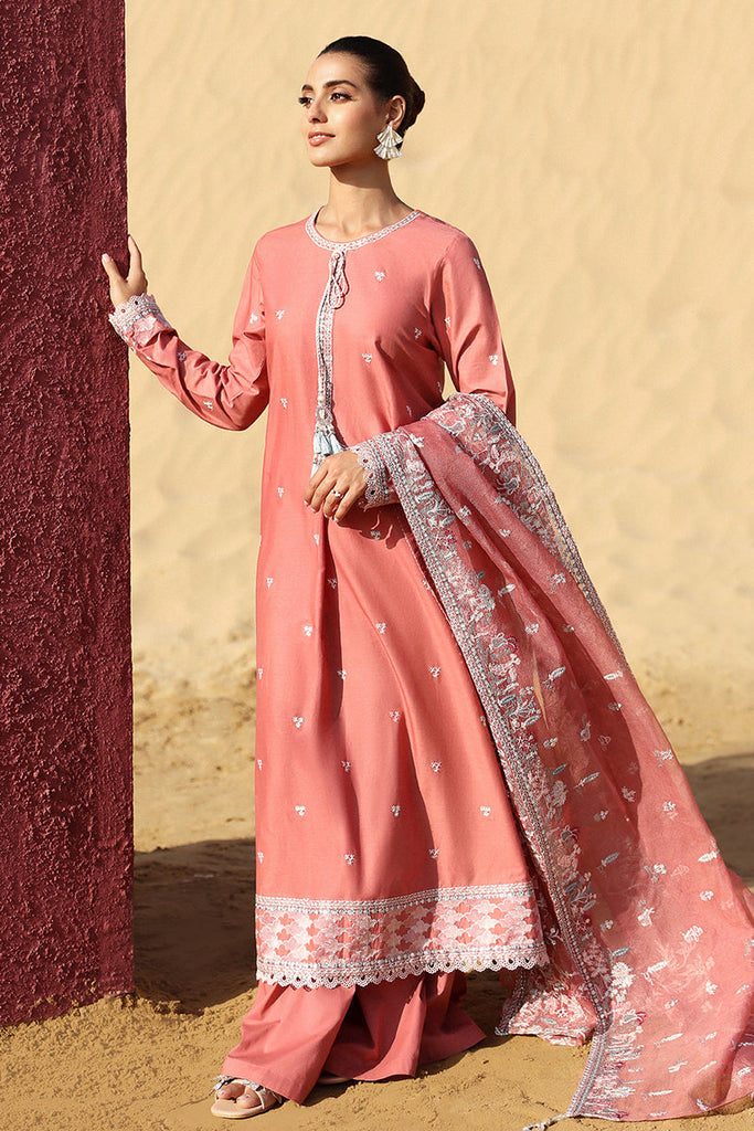 Cross Stitch Eid Lawn Edit – MULBERRY BLUSH-3 PIECE EMBROIDERED LAWN