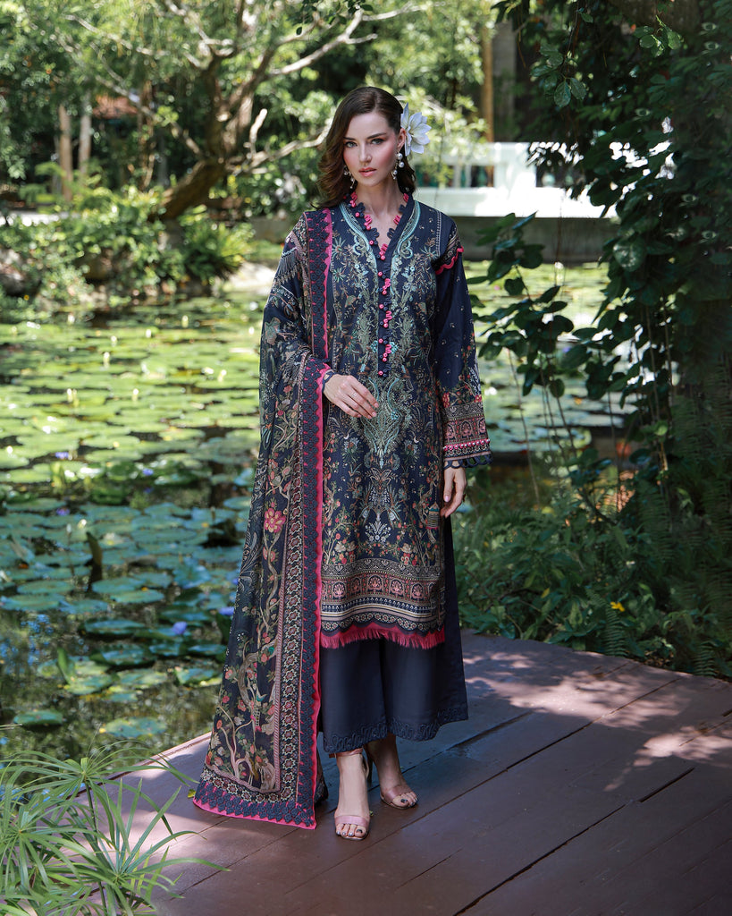 Jade Urbane Embroidered Lawn – Noire