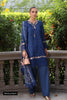 Saadia Asad Eid Luxury Schiffli Laserkari Lawn – D10- Royal Blue