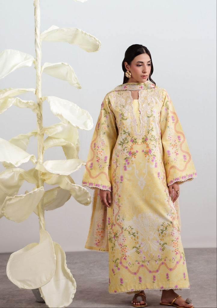 Neeshay Summer Diary Lawn – Buttercup Bloom
