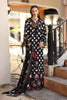 Saadia Asad Noor Eid Luxe Printskhaas Lawn – D4 - A - Black Polka