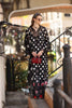 Saadia Asad Noor Eid Luxe Printskhaas Lawn – D4 - A - Black Polka