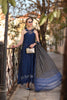 Saadia Asad Noor Eid Luxe Printskhaas Lawn – D7 - B -Sapphire Blue