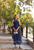 Saadia Asad Noor Eid Luxe Printskhaas Lawn – D7 - B -Sapphire Blue