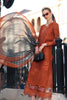 Saadia Asad Noor Eid Luxe Printskhaas Lawn – D7 - A -Tangerine Royal