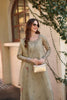 Saadia Asad Noor Luxe Chikankari Lawn – D7 - B - Warm Gold Sage