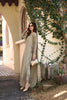 Saadia Asad Noor Luxe Chikankari Lawn – D7 - B - Warm Gold Sage