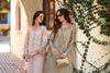 Saadia Asad Noor Luxe Chikankari Lawn – D7 - B - Warm Gold Sage