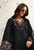 Saadia Asad Noor Luxe Chikankari Lawn – D1 - B - Midnight Black