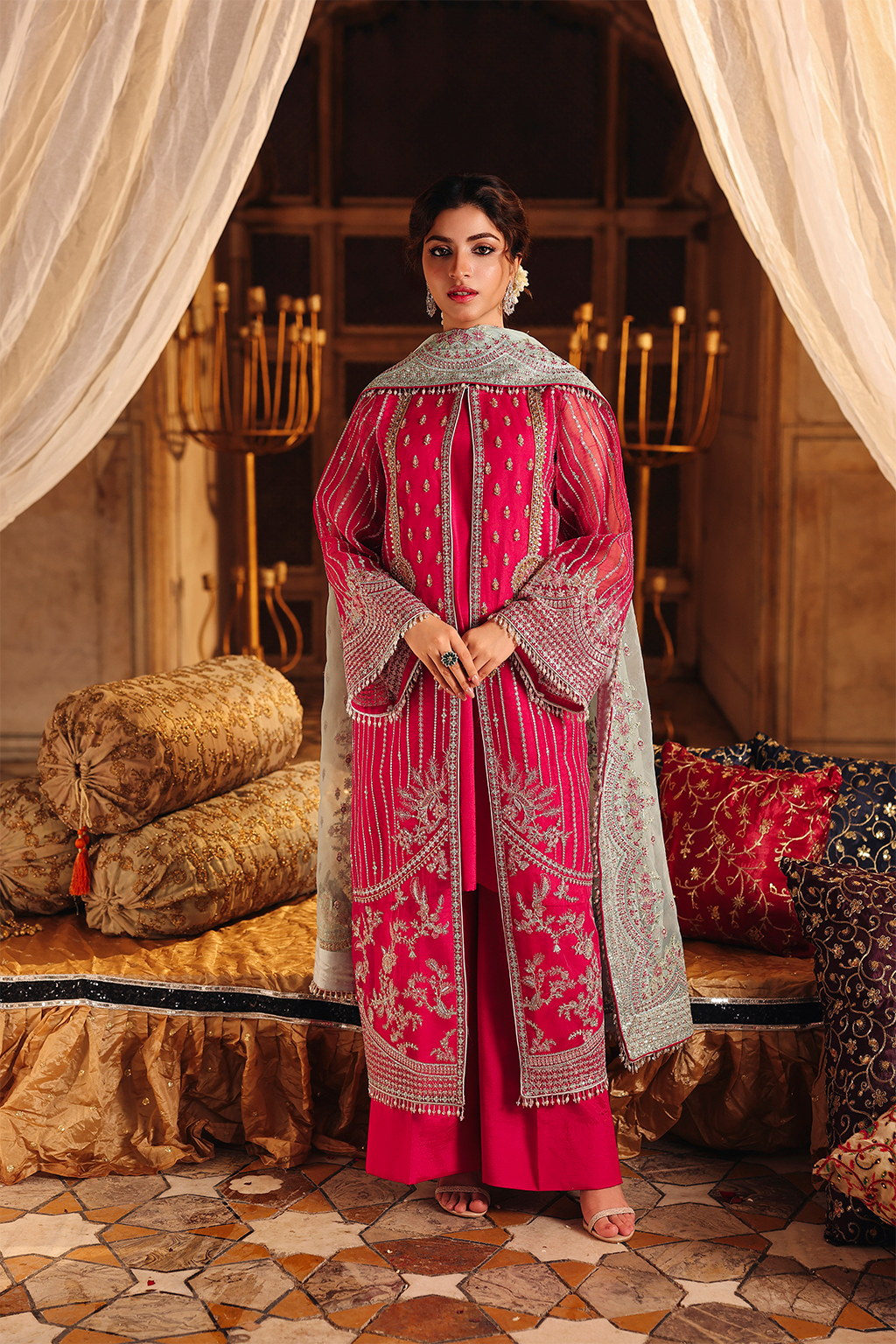 Saad Shaikh Shafaq Pink Organza Suit | Embellished Pakistani Dress for Weddings YourLibaas Saad Shaikh Shafaq Pink Organza Suit | Embellished Pakistani Dress for Weddings YourLibaas