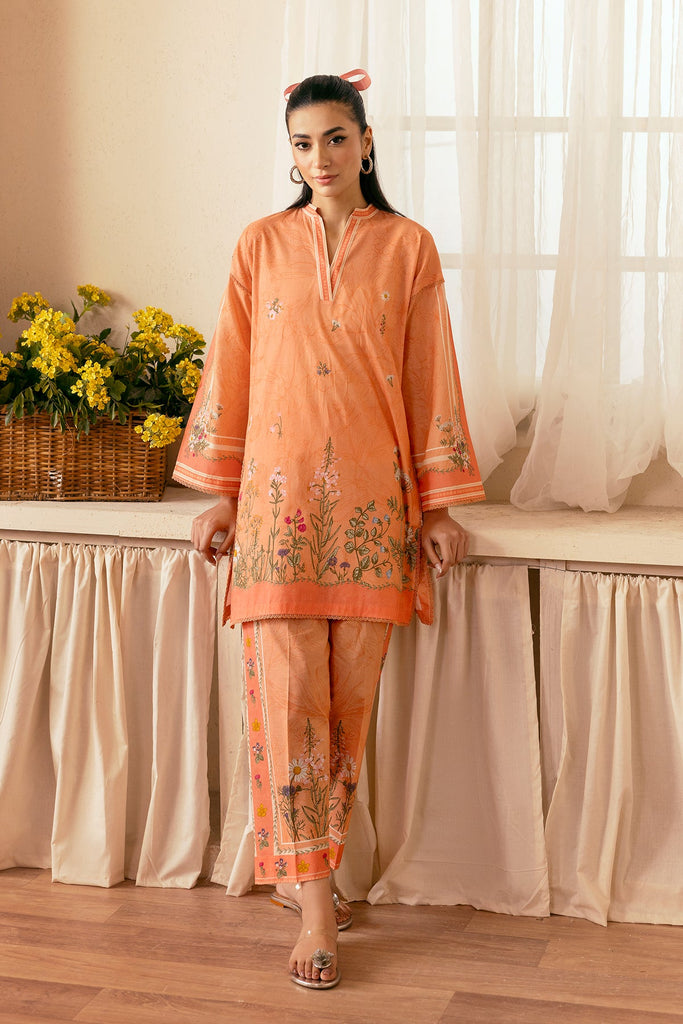 Sahar Selene Lawn – Peach Petals