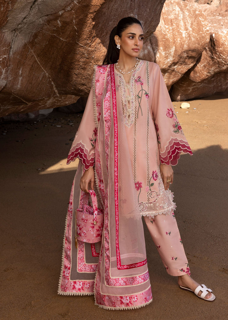 Crimson Flow Luxury Lawn  – Floral Crush - D6 B