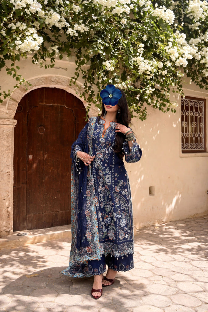 Hussain Rehar Luxury Lawn Eid Edit – Amalfi