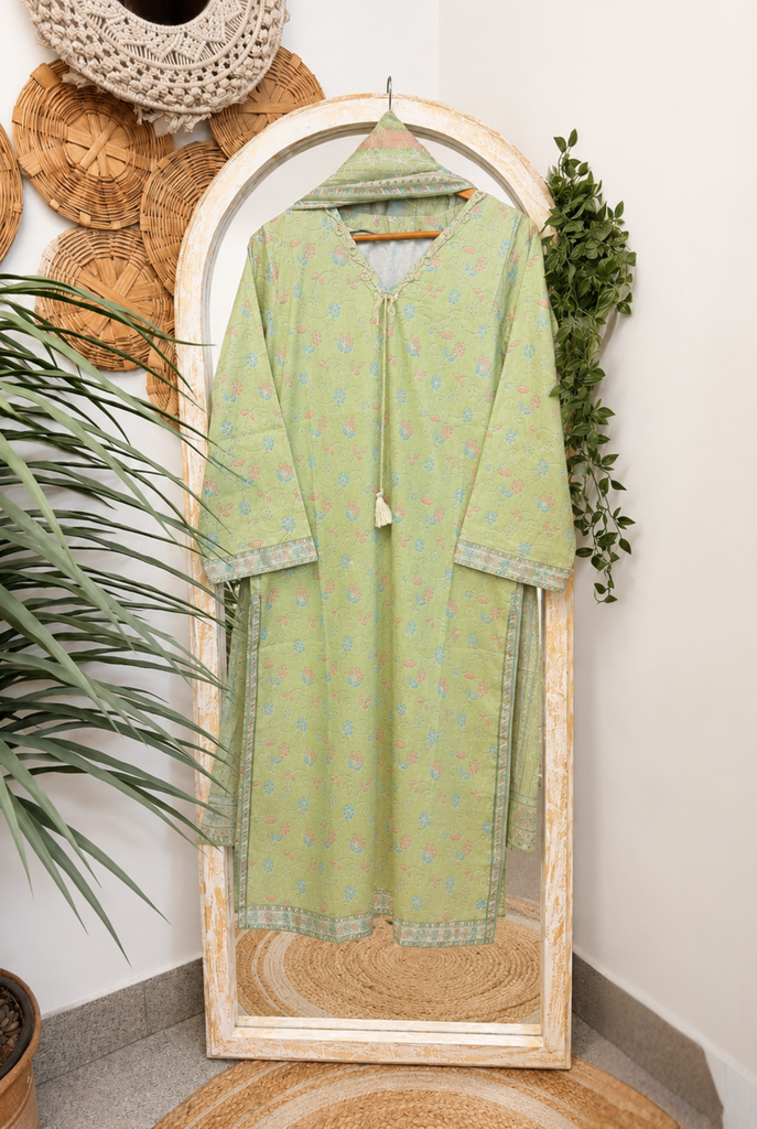 Bin Saeed Stitched Lawn Suit D - 15