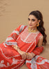 Crimson X Saira Shakira Luxury Lawn 2024 – Stars of Fire - Fiesta Coral