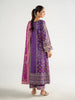 Gulaal Aira Printed Silk Formals – Plum Noir