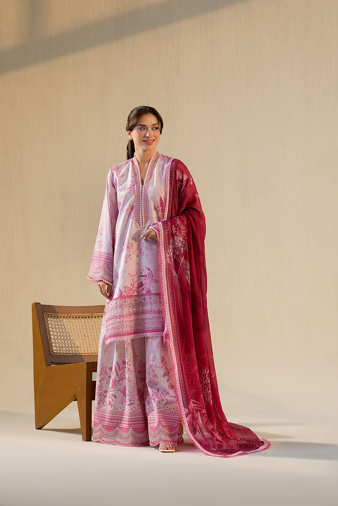 Sobia Sobia Nazir Pink Lawn Suit – Unstitched Pakistani Summer Dress with ...