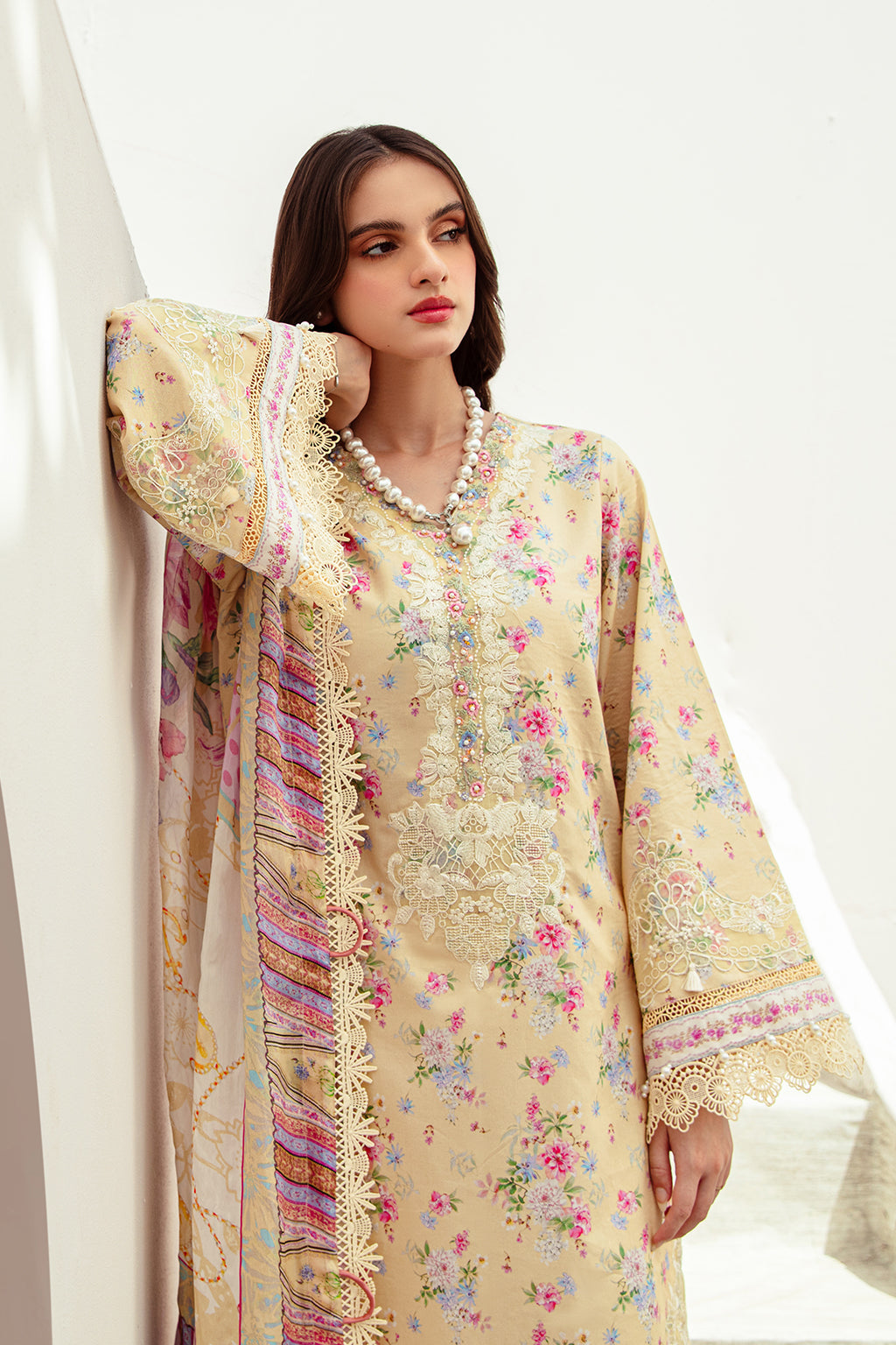 Alif Affordable Lawn by Abbas Jamil Rajpoot – Sunny Delight – YourLibaas