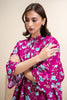 Cross Stitch Daily Wear – FUCHSIA GRACE-2 PC PRINTED KHADDAR SUIT