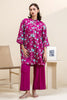 Cross Stitch Daily Wear – FUCHSIA GRACE-2 PC PRINTED KHADDAR SUIT