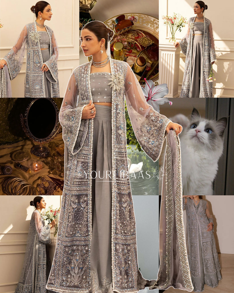 Sadaf Fawad Khan Siraa Luxury Festive Formals – Overcast Whisper