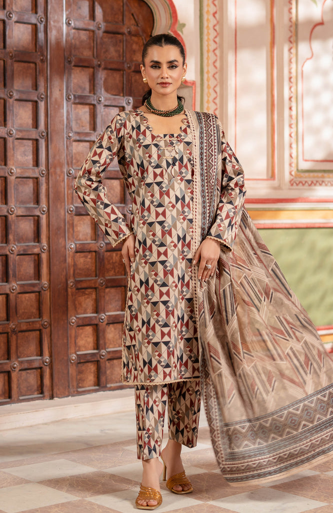 Al Zohaib Colors Identic Separates Lawn – CDI-25-04