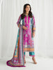 Gulaal Aira Printed Silk Formals – Magenta Mischief
