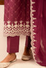 Cross Stitch Embroidered Mahiri Lawn – VIOLET QUARTZ