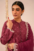 Cross Stitch Embroidered Mahiri Lawn – VIOLET QUARTZ
