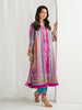 Gulaal Aira Printed Silk Formals – Magenta Mischief