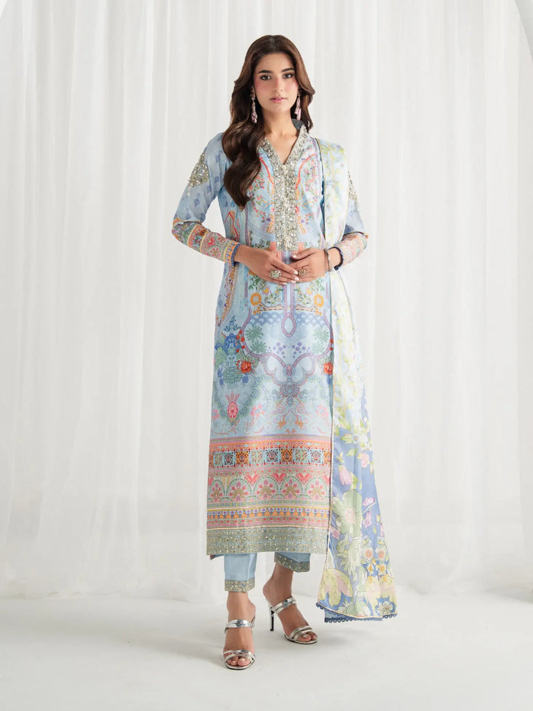 Gulaal Aira Printed Silk Formals – Misty